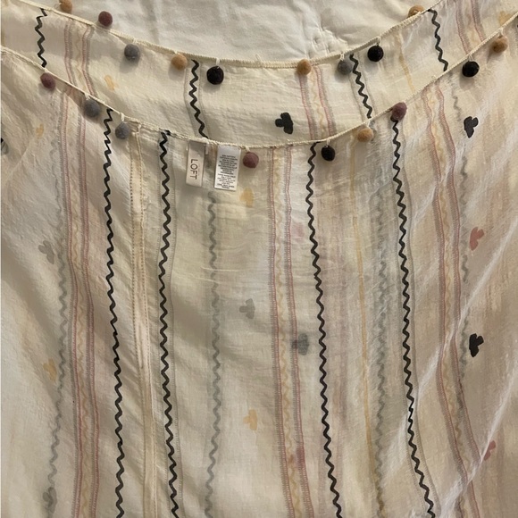 Ann Taylor Loft Pom Pom Infinity Scarf - Picture 6 of 12